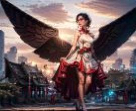 城市翅影夢 - Artgerm Cyberpunk免費桌布下載