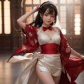 Red and White Wind -Du Qiong and Sakimi Chan statue of statues of tablecloths free download