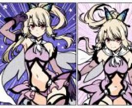 I.S.V F.K.P.I.D X.L，A girl with two cat ears on her head and a bow in front of her.
