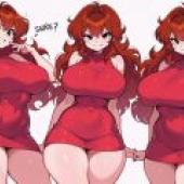 Passionate girl，Sure， I can do that. How about Sure! Thats shorter than the image