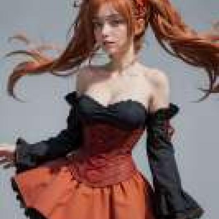 娜塔莉，史詩戰鬥幻想，這位女士留著長髮。