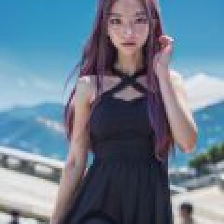Lutecia Alpine Magical Girl Lyrical Nanoha ViVid，Purple hair girl with purple dress.
