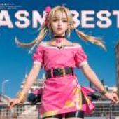 Souffle Rossetti スフレ・ロセッティ STAR OCEAN，一個穿著粉紅色和黑色衣服的女孩。