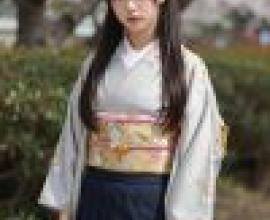 kimono，A Japanese girl in kimono.