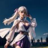 Computer wallpaper， Noelle Silver Black Clover， Black Clover， live version， the beauty of the white-haired elf