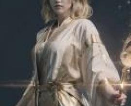 女法師，女孩手裡拿著一根魔杖。