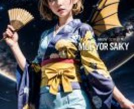 Mobile phone wallpaper， The Strongest Human Shield Maze Guide， Amon Sloss Ammon・スロース， Realistic， Mobile Phone Wallpaper: Kimono and Saw