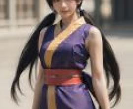 妖精的尾巴中的卡米卡，一個穿著東方服飾的女孩。