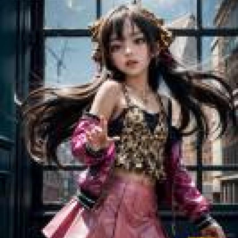 手機桌布，Risa Matoba， Cinderella Girls，寫實，一棟建築前，有一個留著瀏海、穿著圓點襯衫的女孩。