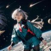 電腦桌布，真人版，Miorine Rembran 米奧琳涅・連布蘭， 機動戰士鋼彈，水星的魔女， 宇宙女孩的幻想：科幻時刻