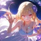 kitagawa marin，A woman with the number 1 on her finger.