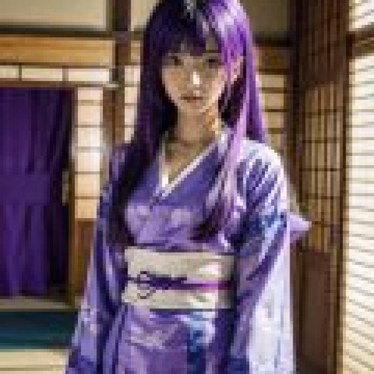 Ye Ziyun，Tales of Demons and Gods，A girl in purple with bow.