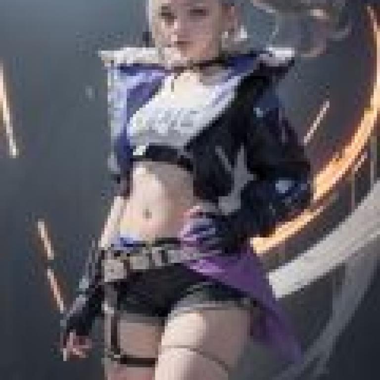 yinlang bronya zaychik，A girl in a biker outfit.