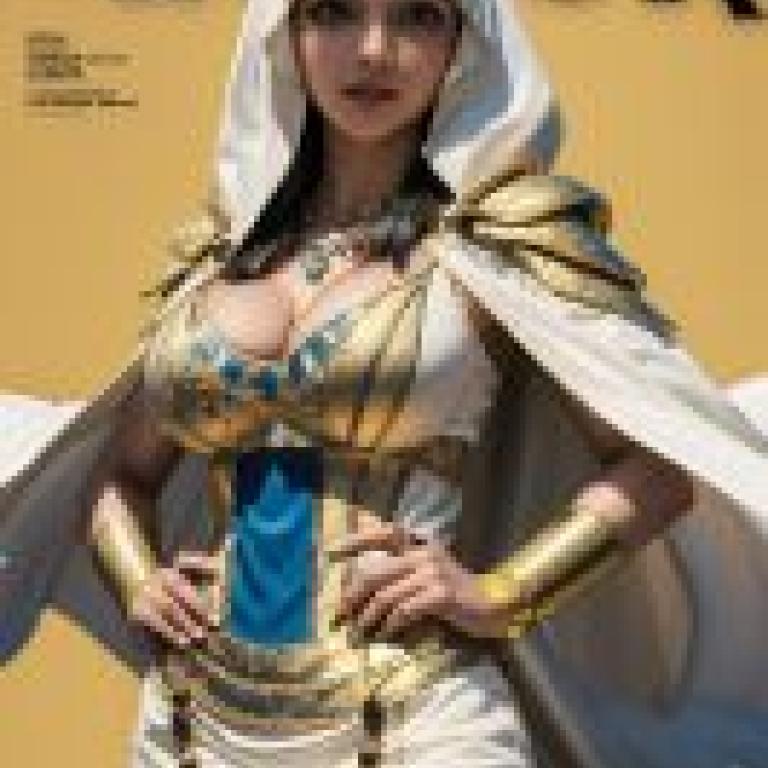 Ishizu Ishtar， Yu Gi Oh，雜誌封面上穿著戲服的女孩。
