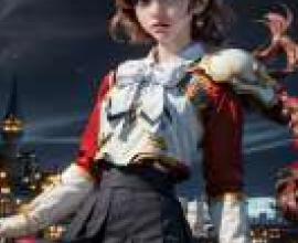 獅堂光 魔法騎士雷阿斯 Hikaru_Shidou，身穿紅白鎧甲的少女。