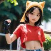 Cat girl dreamy style， classic reappearance