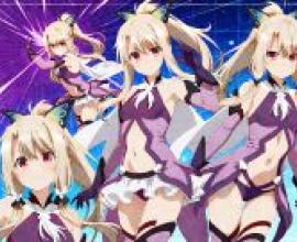 I.S.V F.K.P.I.D X.L，Anime characters in purple and white outfits.
