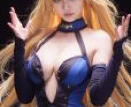 Elsha High school DxD，Anime character in blue dress.