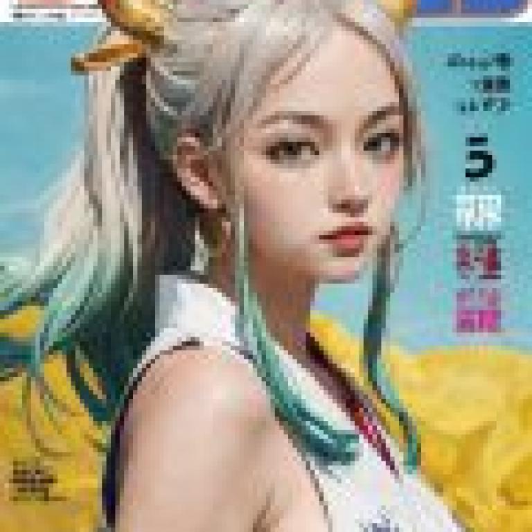 Yamato，One Piece，Huzita 雜誌的封面上有一個動漫風格的女孩。