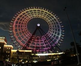 [生活雜記] 麗寶樂園 outlet 摩天輪 --- 超大型立體廣告的意思