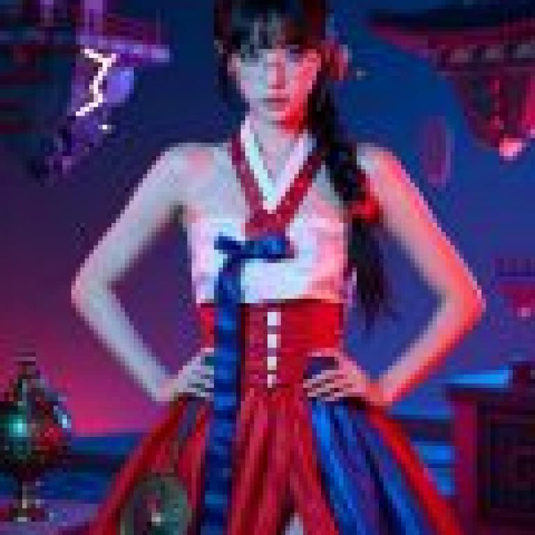 崑崙山女神，身穿中國傳統服飾的女子。