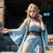 computer wallpaper， labyrinth rice， Maruchil Donato， Dungeon Meshi， live-action version， violet elf beauty
