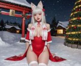 聖誕節期間，聖誕老人的聖誕樹已經裝飾好了。