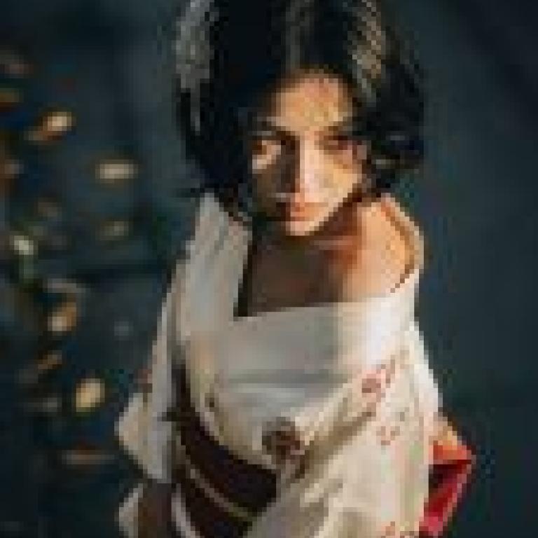 和服，穿著和服的女孩。