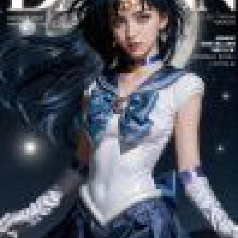 Beauty，A girl is on the cover of DAWN magazine.