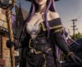 手機桌布，Witch (魔女， Majo)， 哥布林殺手 漫畫書系列，寫實，魔法畫面：手機桌布專屬