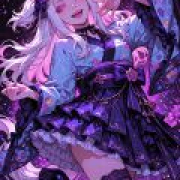 magical cat girl，Anime girl on stage.