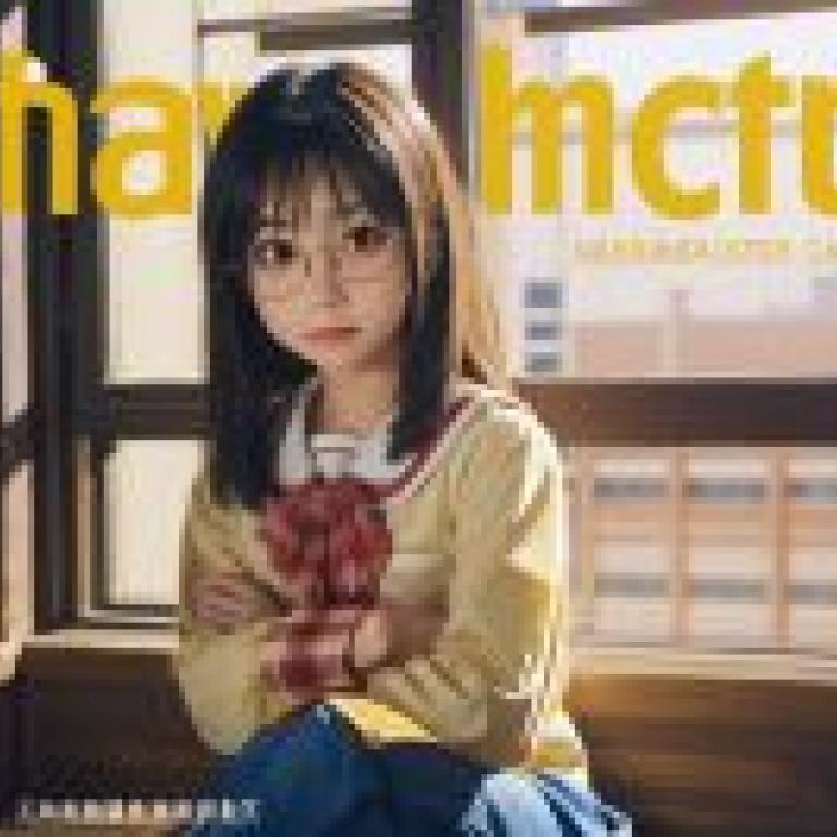 Mai Minakami 水上 麻衣，戴著眼鏡、襯衫上有蝴蝶結的女孩。