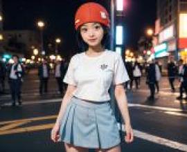 Fuuko Izumo Undead Unluck Neural Da VinciWoman wearing a red hat.