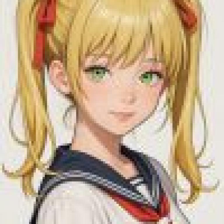 壓制力量，黃髮紅蝴蝶結少女。