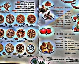 [菜單MENU] 喬e歐爸爸手工披薩吃到飽 --- 台中 新時代 義式 創意 麻糬
