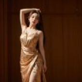 Fashion Set Golden Skirt Night Dance -Free Tablecloth Download
