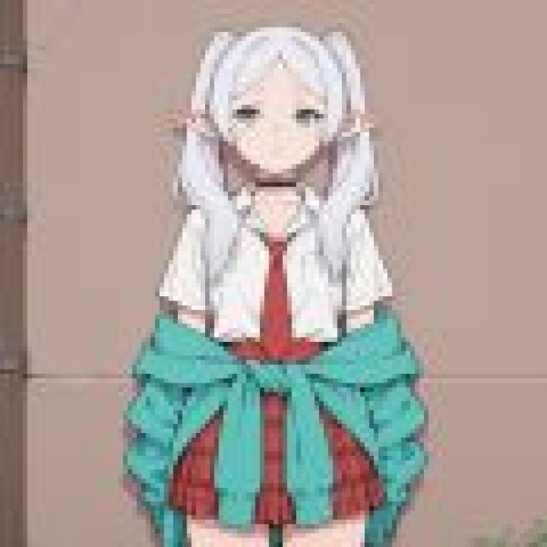 Frilian Urban Fantasy，一個有著白色頭髮和金色眉毛的女孩。