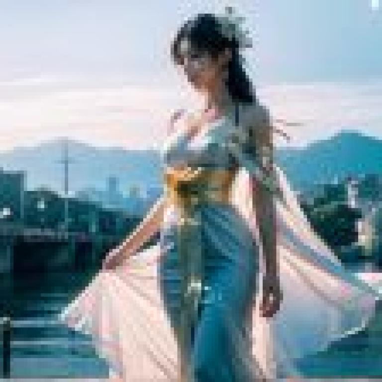 Computer wallpaper， moving Japanese kimono， real person， Queen of the Sea: the ocean charm of Japanese kimono