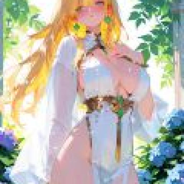 TA，Anime girl with white dress.