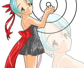 [小時候][塗鴉]神秘的女生