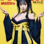 Kuroka Toujou High School DxD，Pauler Magazine Cover Featuring Maziu and Cat Ears.