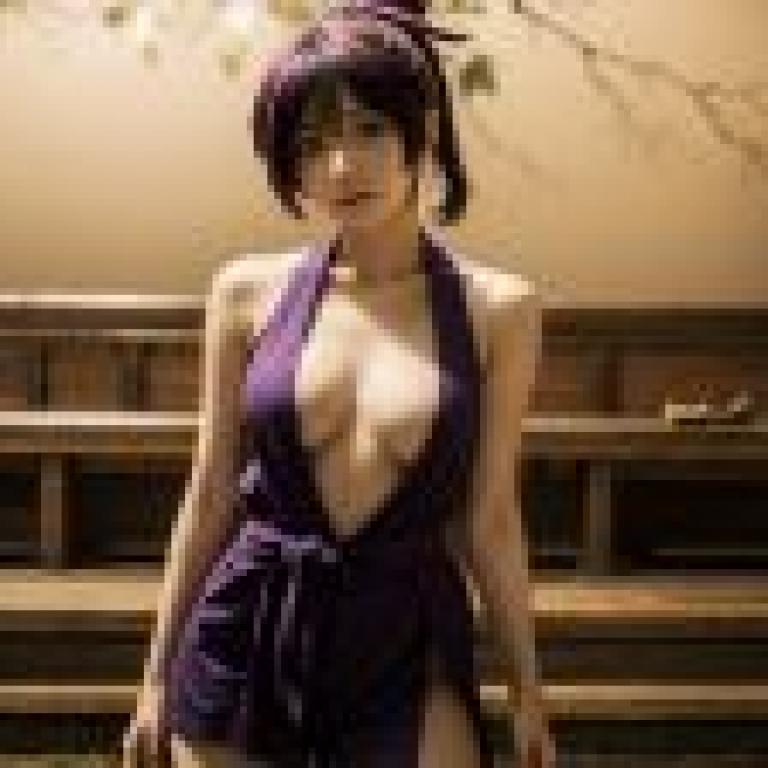電腦桌布，Yuzuriha 杠 Hells Paradise 地獄樂，真人，深紫泳影