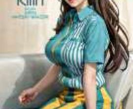 Shimanami Nayuka Saimin Soku Yari Gakuen，Model girl is wearing a blue dress.