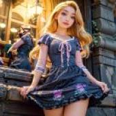 Live version， Disney， long -haired princess， magic hair， Princess Lepe， Magic Mirror