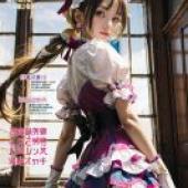 Mobile wallpaper，HUGっと!プリキュア，realistic，The girl in the pink dress on the cover of Etwrike magazine.
