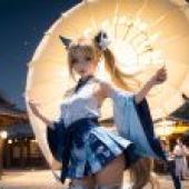 Computer wallpaper， live-action version， Lucy Heartfilia， Fairy Tail， Kawaii in the Rain: Beautiful Yukata