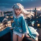 Live version， GAWR Gura， Shark Ji， Vtuber， Hololive Production Fantasy City Night: Shark Ji New Romance