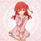 kita，一個穿著粉紅色衣服，頭髮上戴著蝴蝶結的女孩。