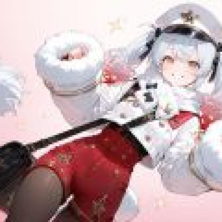 Army Girl，White sailor on pink background.