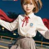 兒童國王，一直以為自己是男孩的國王，其實是個女孩，一個紅頭髮、穿著白襯衫、懷裡抱著旗幟的女孩。